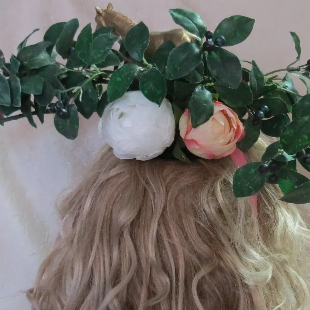 Wild Fun Kentucky Derby Headband Hat, Horse, Floral,  Equine Hat - Picture 6 of 8